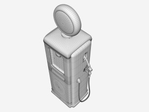 Vintage GILMORE Gas Pump 1948 3D Model