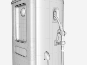Vintage GILMORE Gas Pump 1948 3D Model