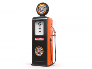 Vintage JOHNSON Gas Pump Modello 3D