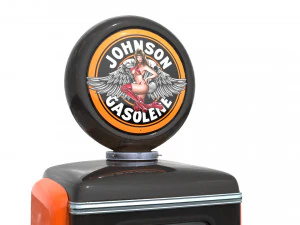 Vintage JOHNSON Gas Pump 3D Model