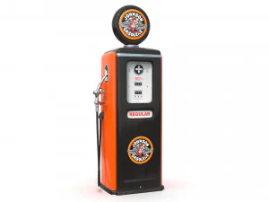 Vintage JOHNSON Gas Pump 3D Model