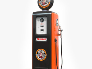 Vintage JOHNSON Gas Pump Modèle 3D
