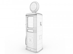 Vintage JOHNSON Gas Pump Modèle 3D