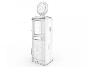 Vintage JOHNSON Gas Pump 3D Model
