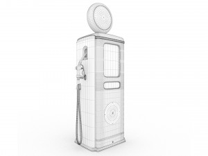 Vintage JOHNSON Gas Pump Modèle 3D