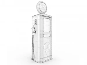 Vintage JOHNSON Gas Pump 3D Model