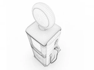 Vintage JOHNSON Gas Pump 3D Model