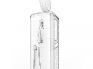 Vintage JOHNSON Gas Pump Modèle 3D