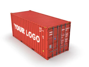 जेनेरिक कंटेनर 20 फीट - PSD संपादित करें 3D मॉडल