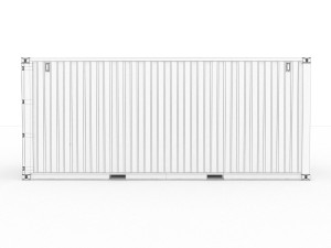 Generic container 20ft - PSD edit 3D Model