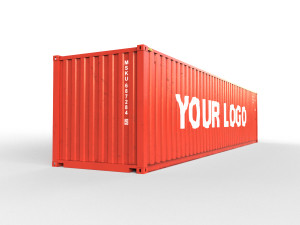 Generic container 40ft standard- PSD edit Modelo 3D