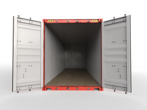 Generic container 40ft high Cube- PSD edit 3D 模型
