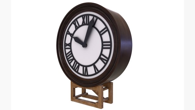 Back to the Future 3- CLOCK 3D 모델 .c4d .max .obj .3ds .fbx .stl .blend 