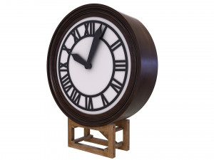 Back to the Future 3- CLOCK Modello 3D