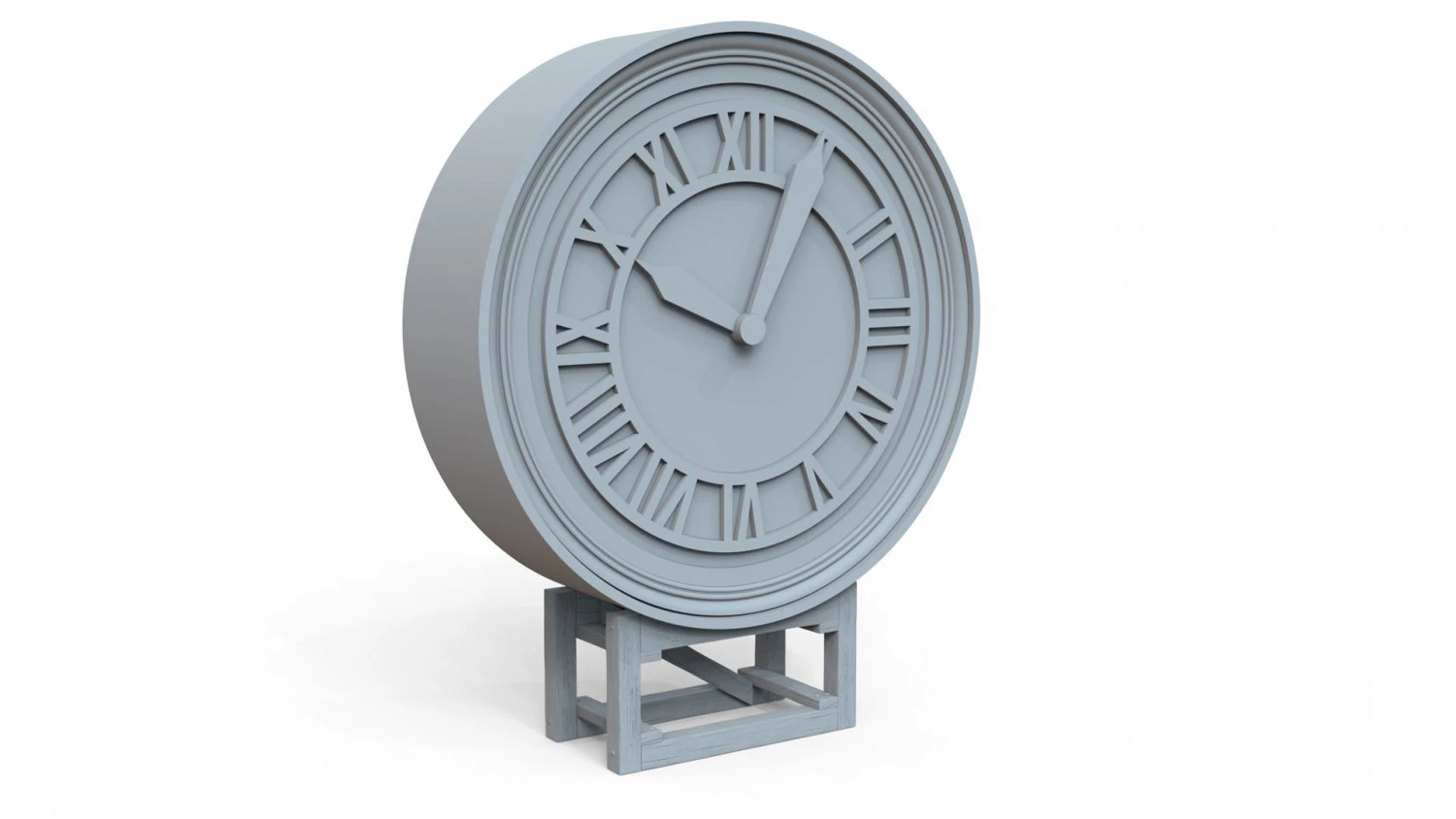 Back to the future 3- Clock 3D Print Model .c4d .max .obj .3ds .fbx .stl .blend 