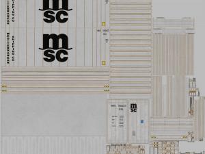20ft MSC shipping Container Reefer CARRIER 3D Model