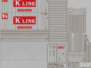 CARRIER de cont&ecirc;iner refrigerado K-LINE de 20 p&eacute;s Modelo 3D