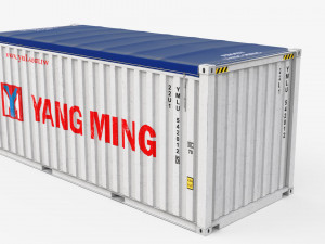 20ft Yang Ming Open Top shipping Container 3D मॉडल