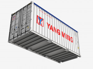 20ft Yang Ming Open Top shipping Container 3D मॉडल