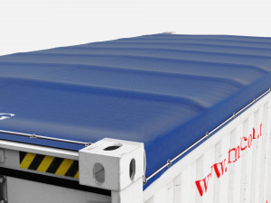 20ft Yang Ming Open Top shipping Container 3D मॉडल