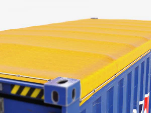 20ft Po Lloid Open Top shipping Container 3D Model
