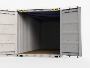20ft Po Lloid Open Top shipping Container 3Dモデル