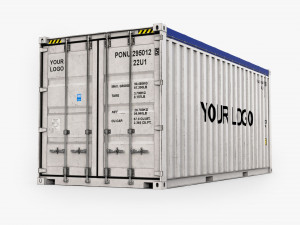 20ft Generic Open Top shipping Container 3D Model