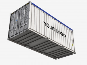 20ft Generic Open Top shipping Container 3D Model