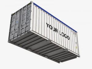 20ft Generic Open Top shipping Container 3D Model