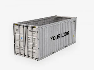 20ft Generic Open Top shipping Container 3D Model