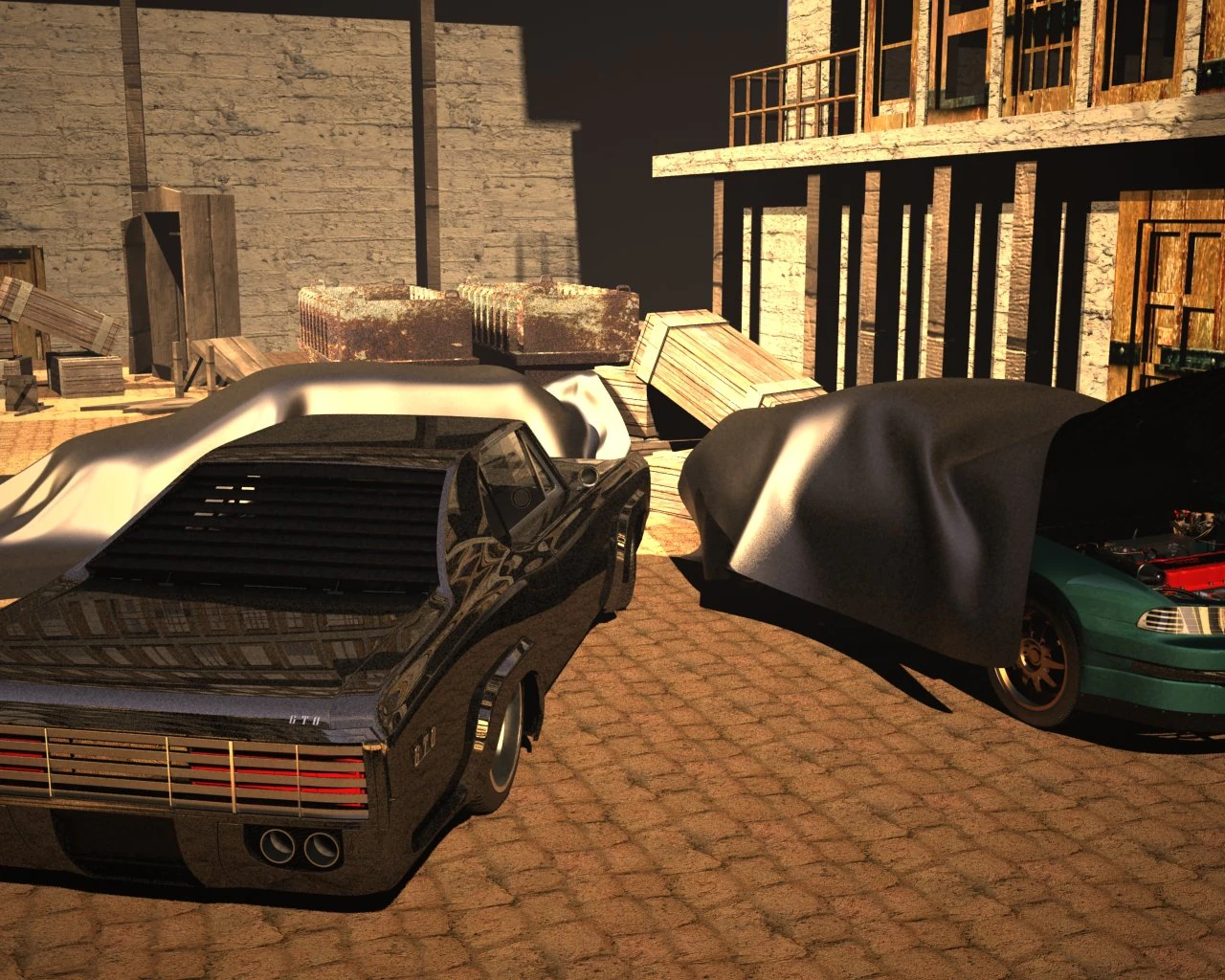 pontiac gto tuning 3D Model .c4d .max .obj .3ds .fbx .stl .blend
