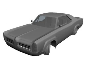 pontiac gto tuning 3D Model
