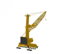the port crane liebherr lhm600 3D Model