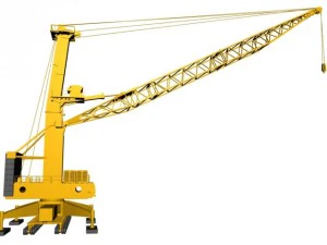 the port crane liebherr lhm600 3D Model