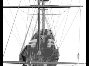the destroyer of the forts the modified frigate 3D Model