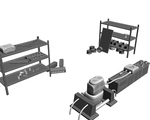 auto parts 3Dモデル .c4d .max .obj .3ds .fbx .stl .blend 