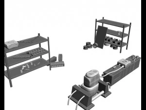 otomobil par&ccedil;aları 3D Model