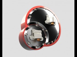 stepper motor biturbo boost psi gauge 3D Model