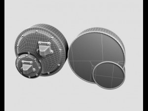 stepper motor biturbo boost psi gauge 3D Model