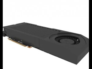 video card gtx 580 3D Model