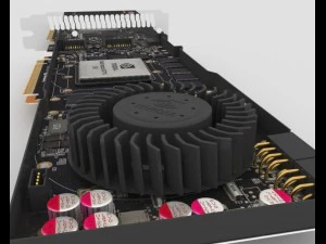 video card gtx 580 3D Model