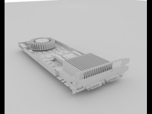 video card gtx 580 3Dモデル