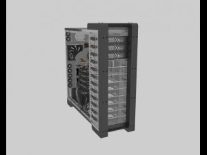 고효율 컴퓨터 3D 모델