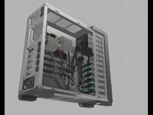 고효율 컴퓨터 3D 모델