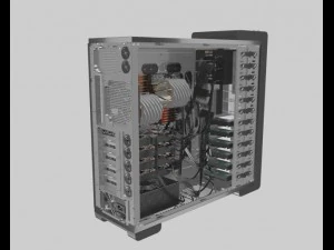 고효율 컴퓨터 3D 모델