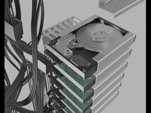 고효율 컴퓨터 3D 모델