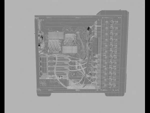고효율 컴퓨터 3D 모델