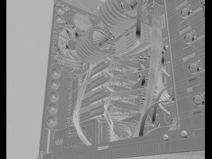 고효율 컴퓨터 3D 모델