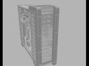 고효율 컴퓨터 3D 모델