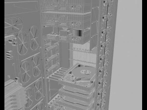고효율 컴퓨터 3D 모델